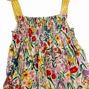 Mini Boden Floral Tank Top - Multicolor